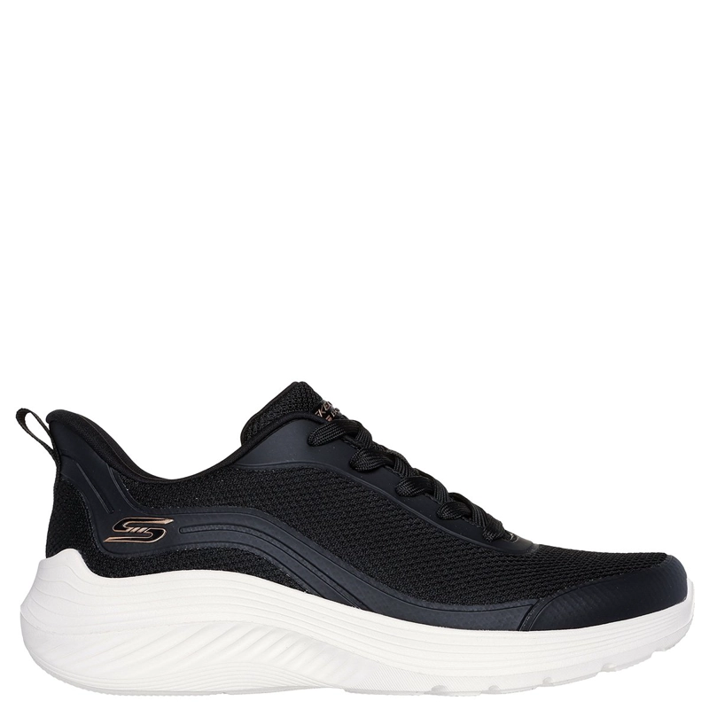 ZAPATILLAS MUJER SKECHERS URBANAS NEGRO BOBS SQUAD WAVES - 1
