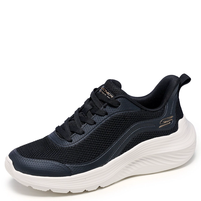 ZAPATILLAS MUJER SKECHERS URBANAS NEGRO BOBS SQUAD WAVES - 3