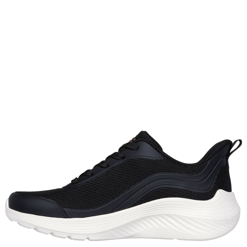 ZAPATILLAS MUJER SKECHERS URBANAS NEGRO BOBS SQUAD WAVES - 4