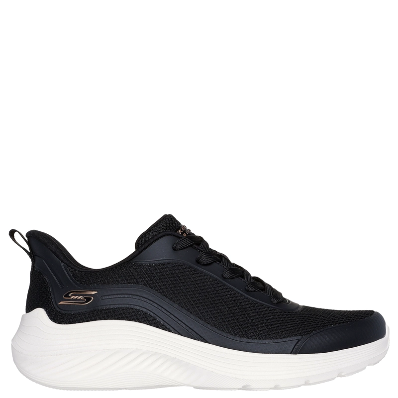ZAPATILLAS MUJER SKECHERS URBANAS NEGRO BOBS SQUAD WAVES - 1