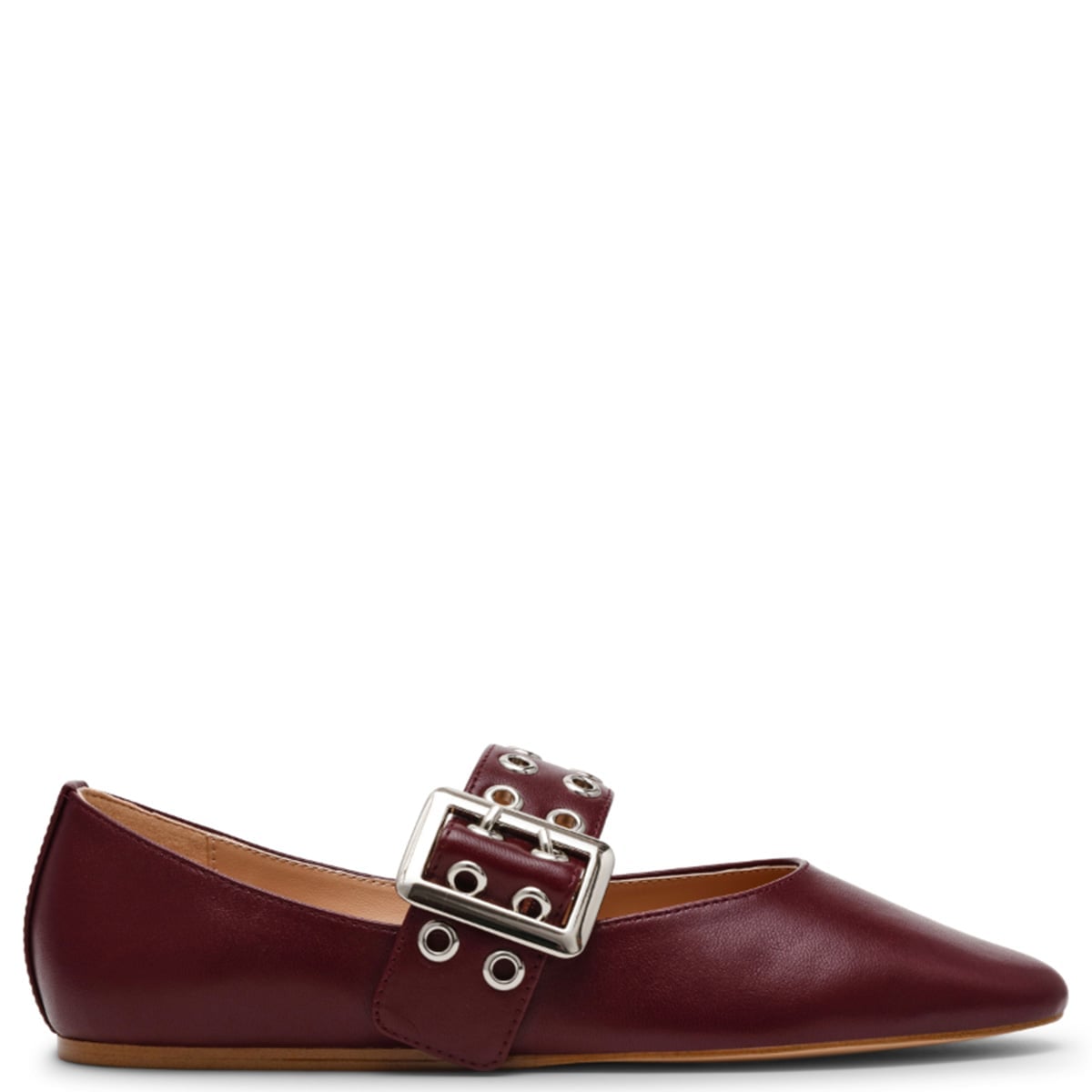 BALLERINAS MUJER STEVE MADDEN CUERO GUINDA SMW4759 - 1