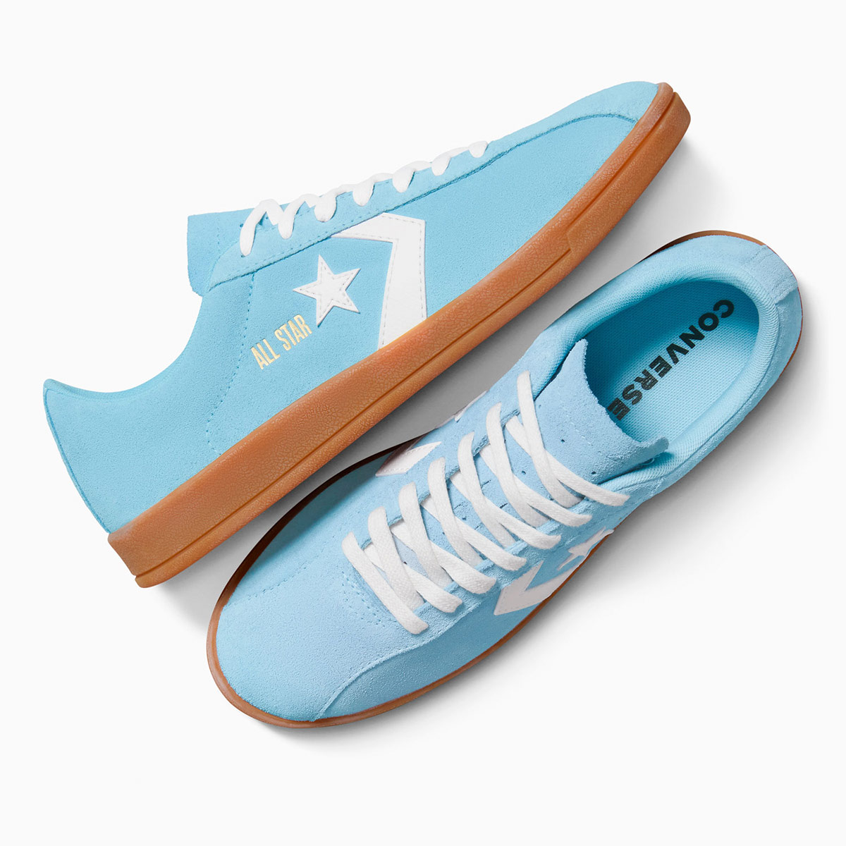 ZAPATILLAS MUJER CONVERSE URBANAS CELESTE CLASSIC TRAINER SUEDE - 3