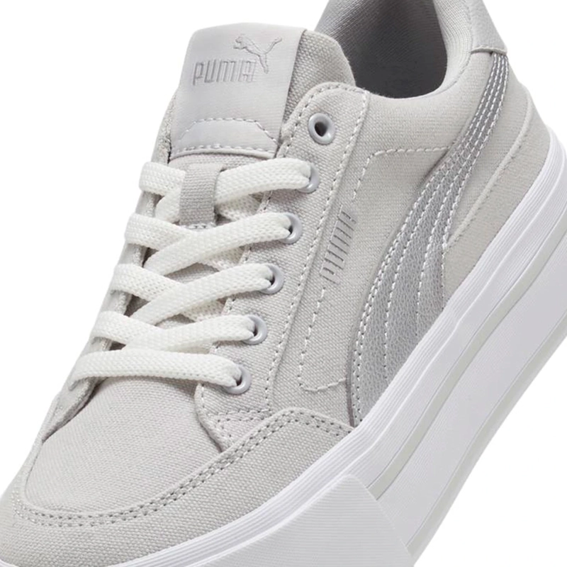 ZAPATILLAS MUJER PUMA URBANAS GRIS COURT CLASSIC VULC FS PLATFORM WNS - 4