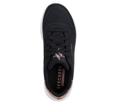 ZAPATILLAS MUJER SKECHERS URBANAS NEGRO UNO LITE - 4