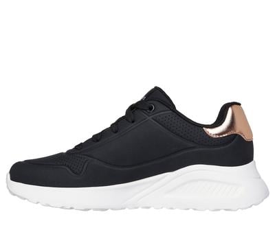 ZAPATILLAS MUJER SKECHERS URBANAS NEGRO UNO LITE - 3