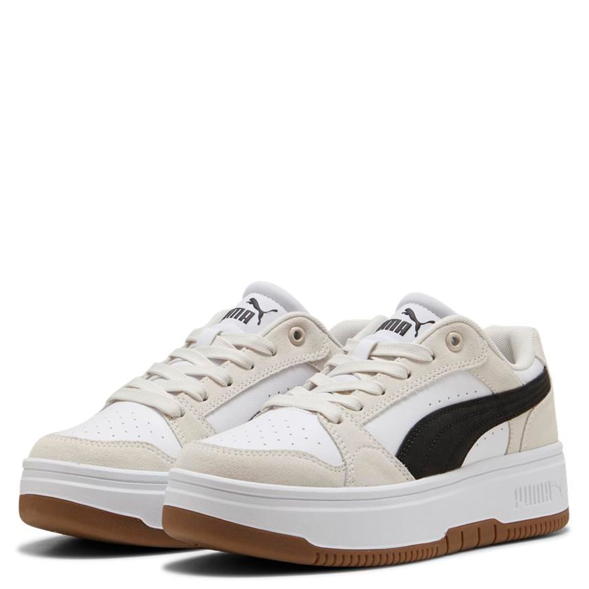 ZAPATILLAS MUJER PUMA URBANAS CREMA REBOUND FEMME LOW SD - 2