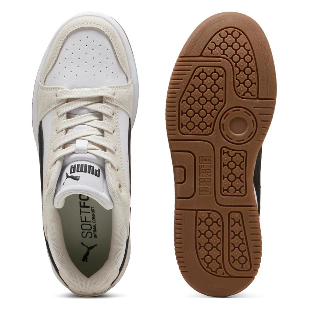 ZAPATILLAS MUJER PUMA URBANAS CREMA REBOUND FEMME LOW SD - 4