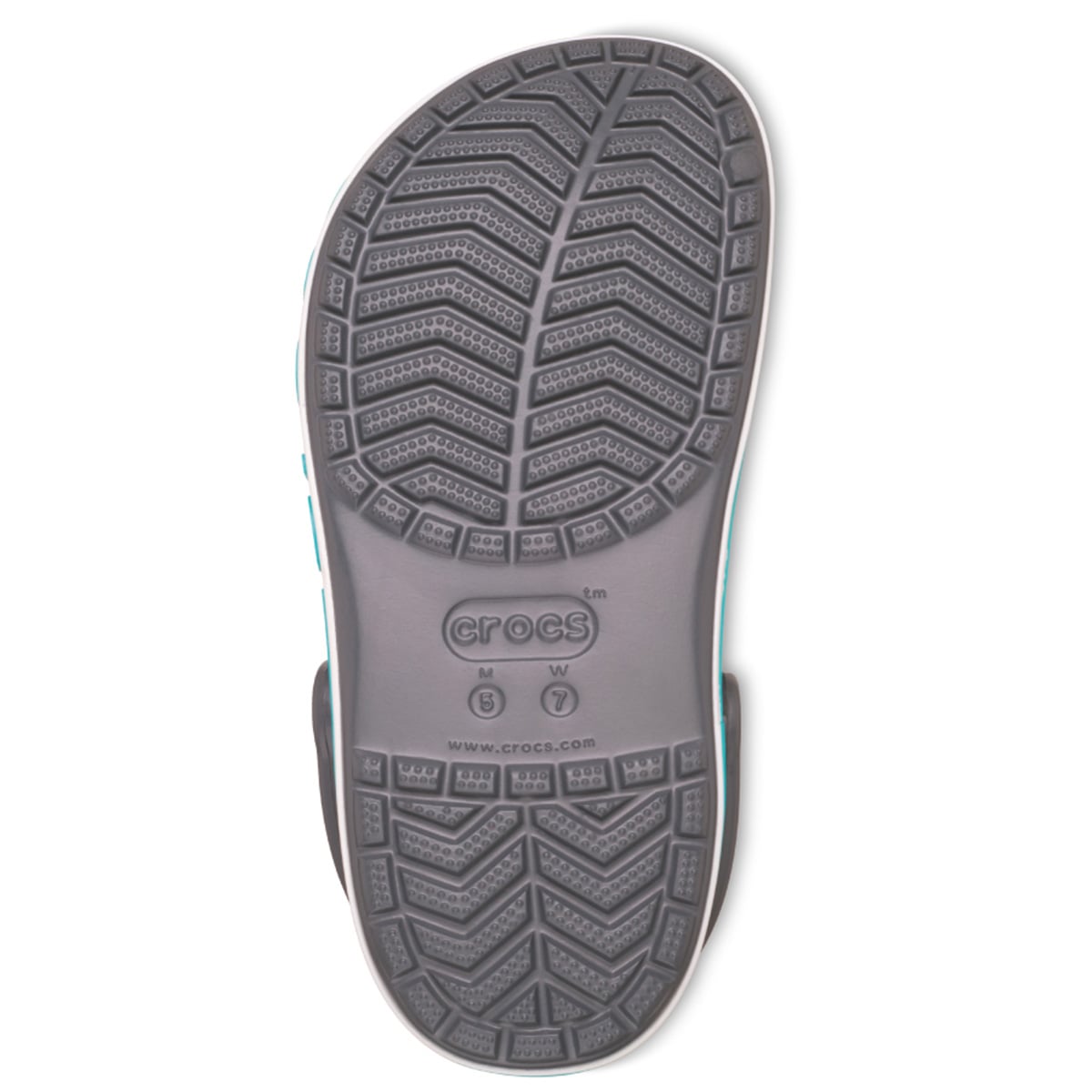 ZUECOS MUJER CROCS GRIS BAYABAND CLOG CHARCOAL - 4