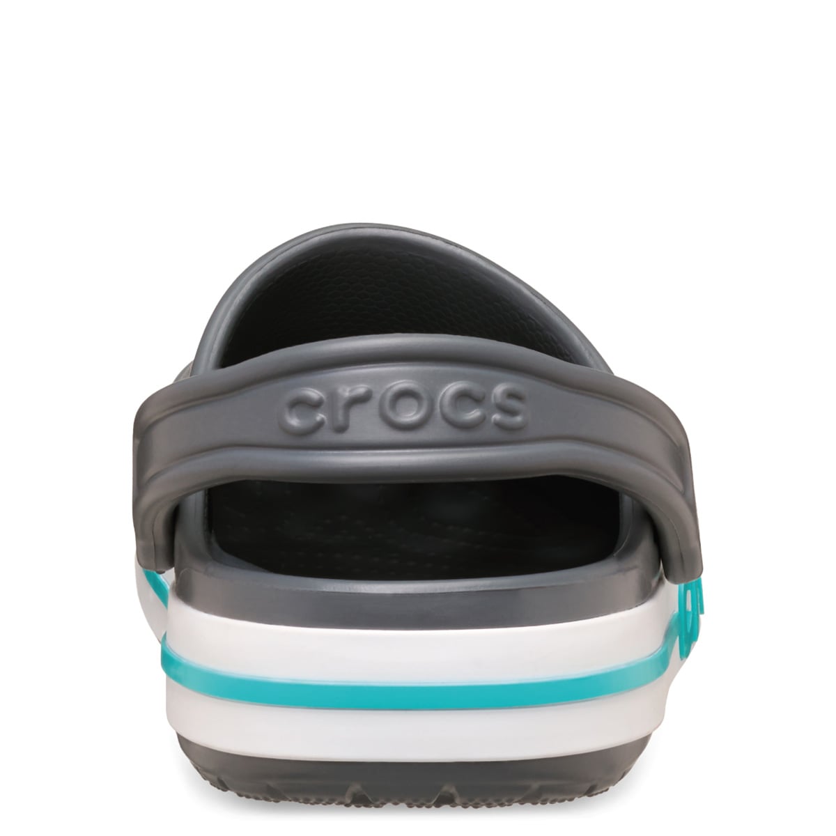 ZUECOS MUJER CROCS GRIS BAYABAND CLOG CHARCOAL - 5