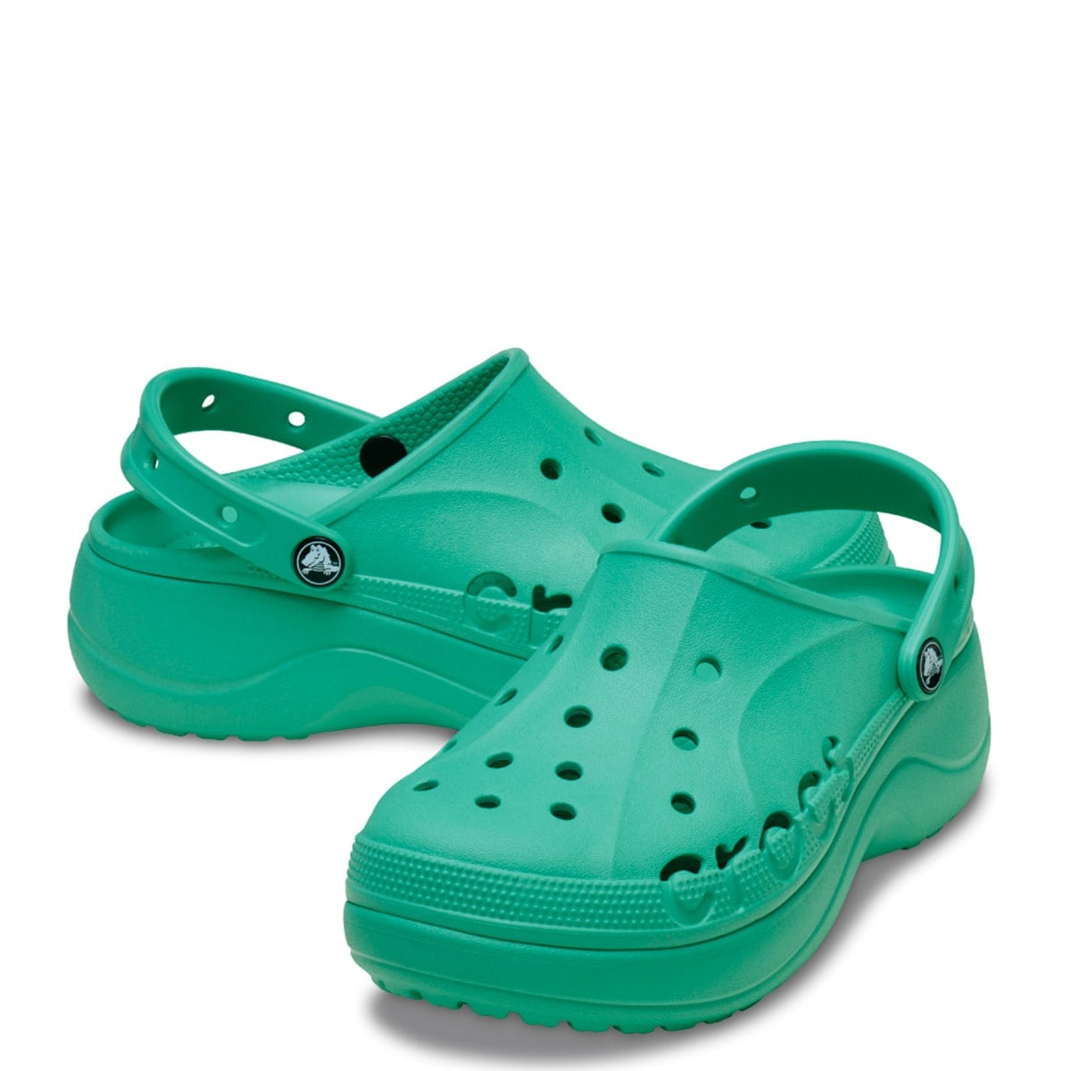 ZUECOS MUJER CROCS VERDE BAYA PLATFORM CLOG - 2
