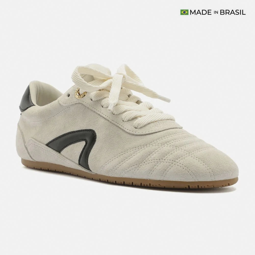 ZAPATILLAS CUERO CASUALES MUJER AREZZO CREMA - 2