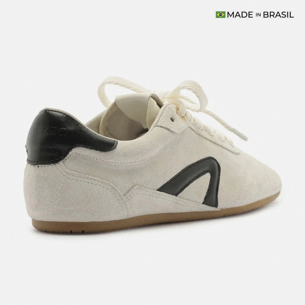 ZAPATILLAS CUERO CASUALES MUJER AREZZO CREMA - 3