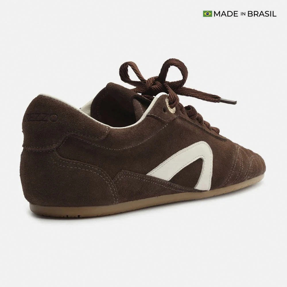 ZAPATILLAS CUERO CASUALES MUJER AREZZO MARRÓN - 3