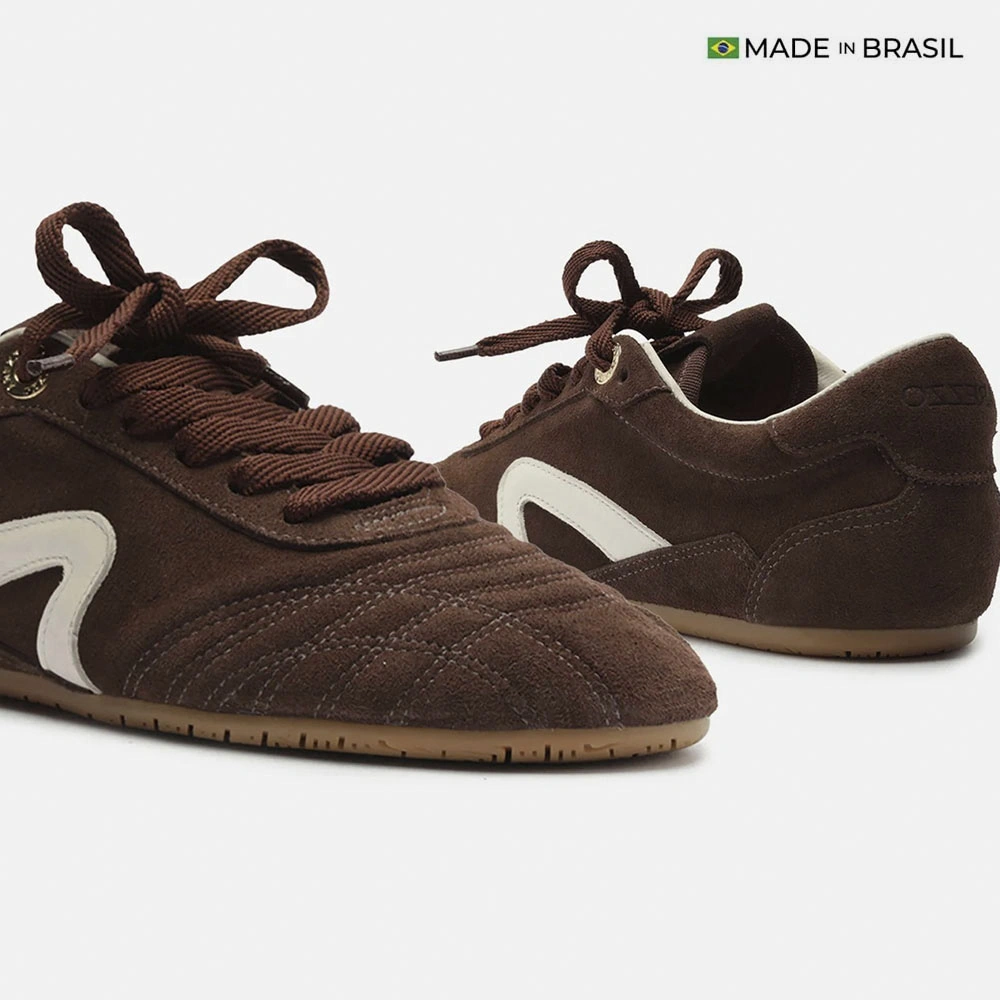 ZAPATILLAS CUERO CASUALES MUJER AREZZO MARRÓN - 4