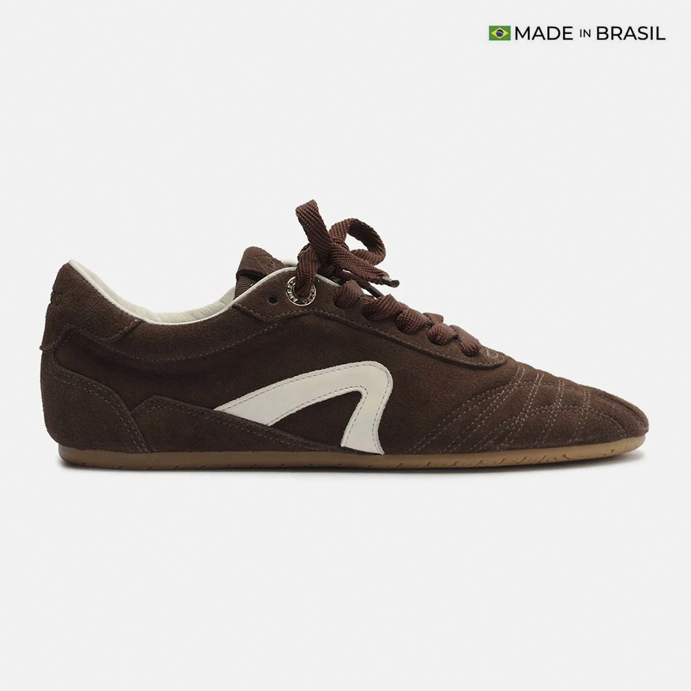 ZAPATILLAS CUERO CASUALES MUJER AREZZO MARRÓN - 1