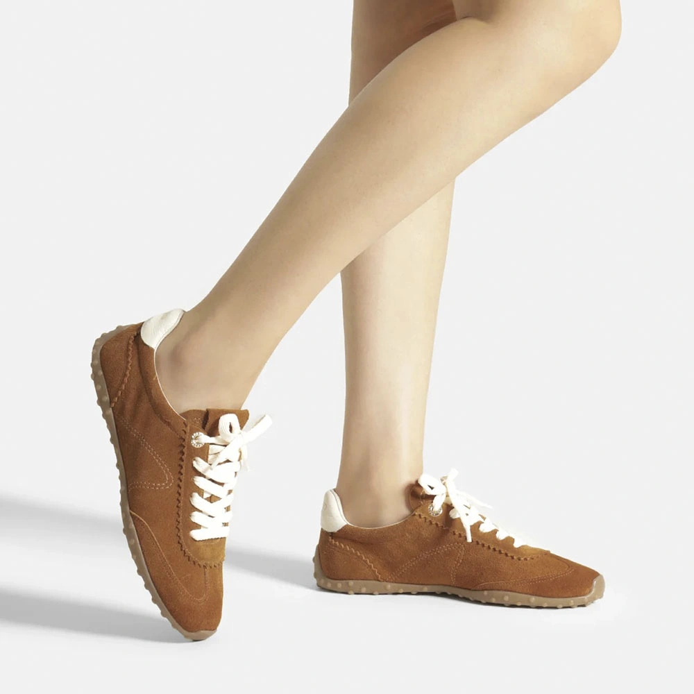 ZAPATILLAS CUERO CASUALES MUJER AREZZO CAMEL - 6