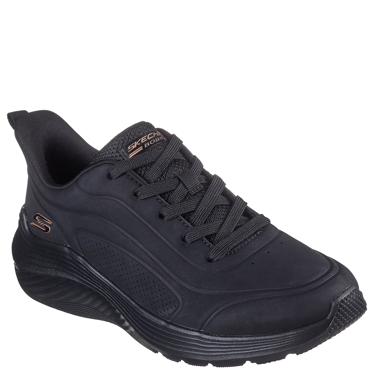ZAPATILLAS MUJER SKECHERS CASUALES NEGRO BOBS SQUAD WAVES - 2