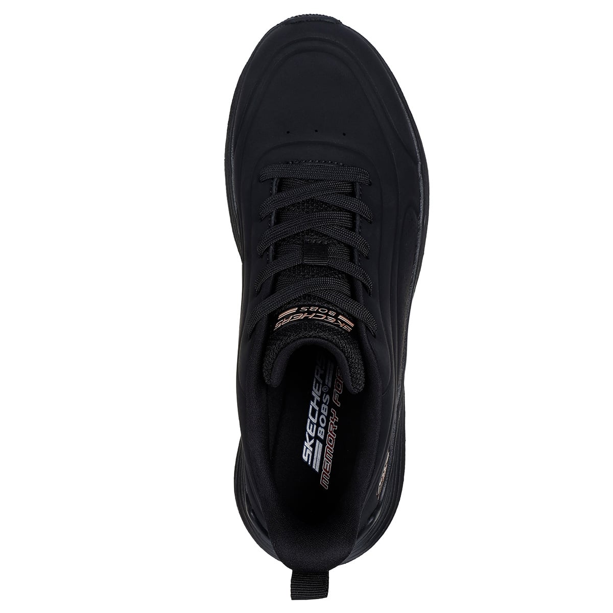 ZAPATILLAS MUJER SKECHERS CASUALES NEGRO BOBS SQUAD WAVES - 4