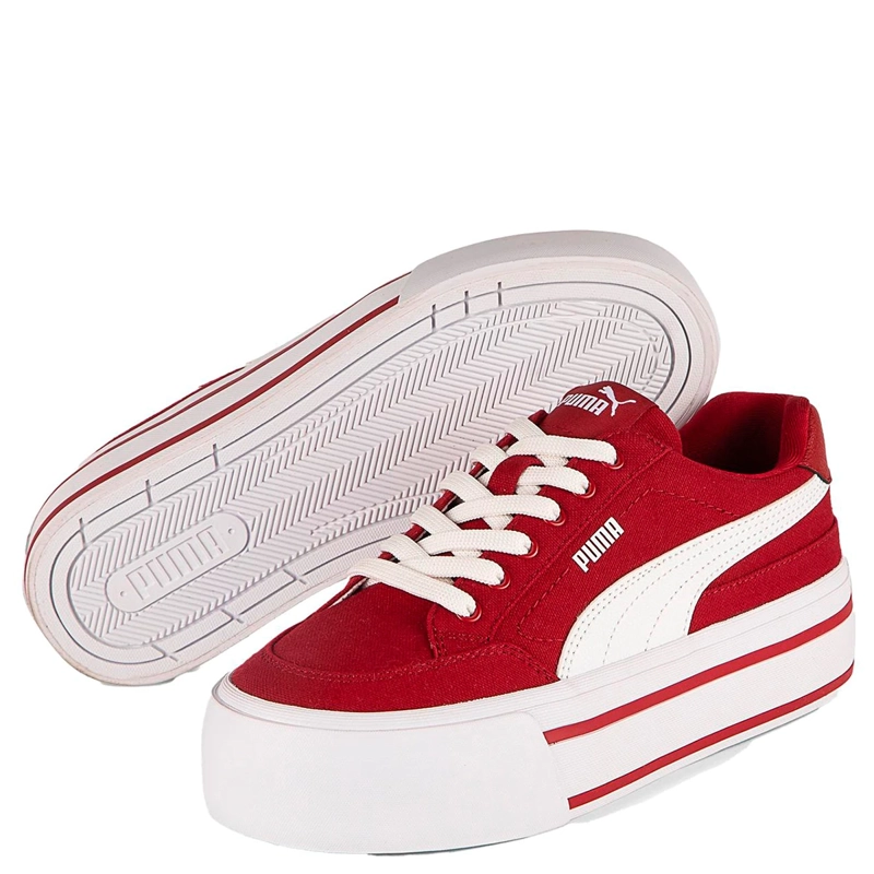 ZAPATILLAS MUJER PUMA URBANAS ROJO COURT CLASSIC VULC FS PLATFORM WNS - 2
