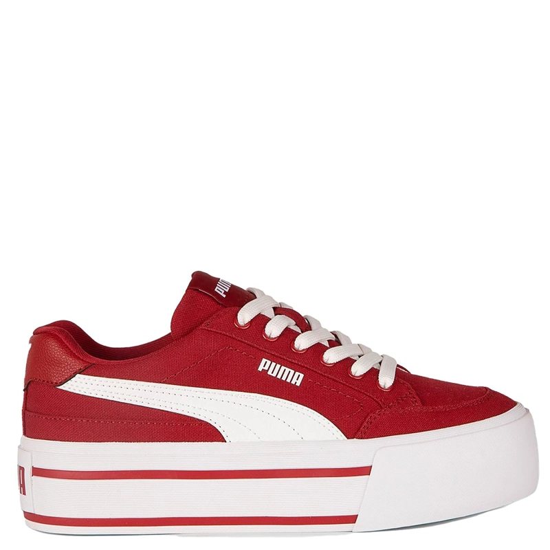 ZAPATILLAS MUJER PUMA URBANAS ROJO COURT CLASSIC VULC FS PLATFORM WNS - 3