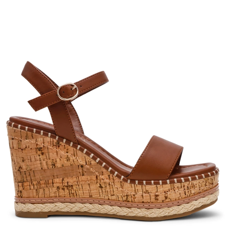 SANDALIAS MUJER STEVE MADDEN COGNAC SUMMEER - 1