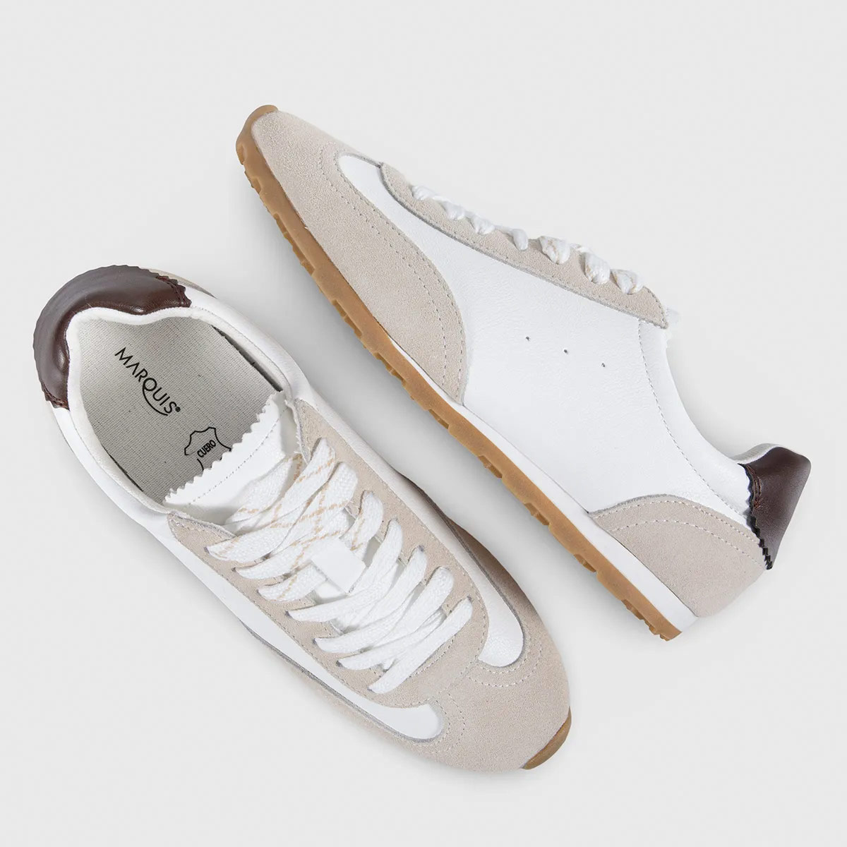 ZAPATILLAS MUJER MARQUIS CASUALES MARCE CUERO - 4