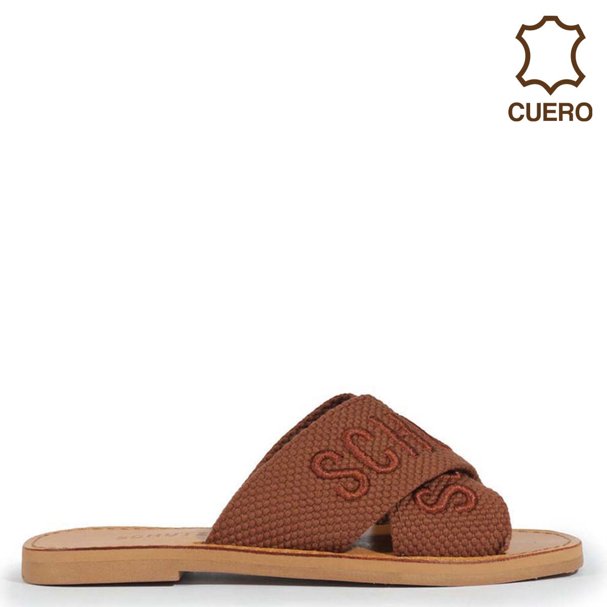 SANDALIAS CUERO MUJER SCHUTZ CAMEL - 1