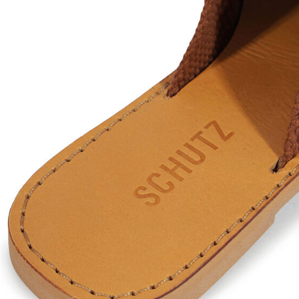 SANDALIAS CUERO MUJER SCHUTZ CAMEL - 6