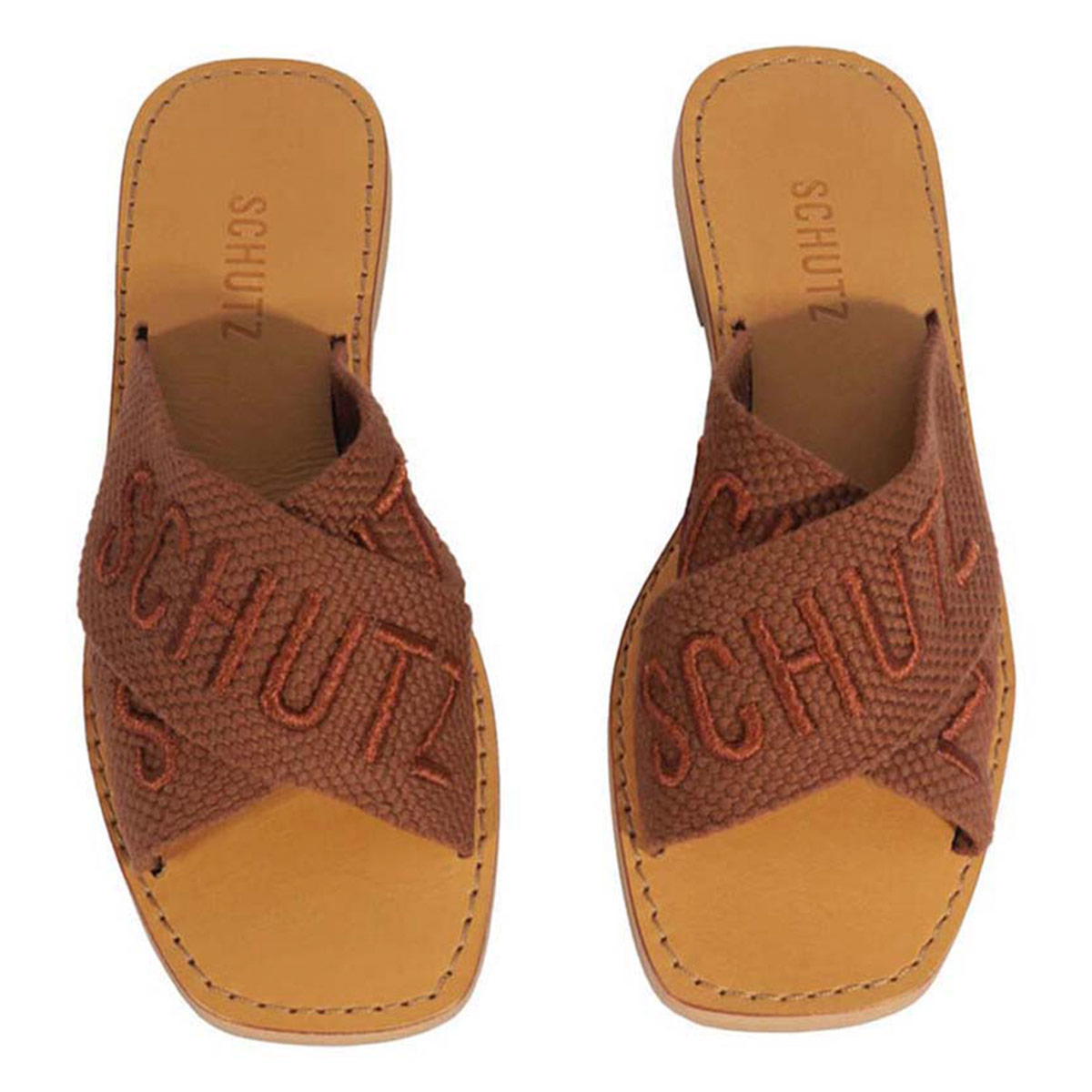 SANDALIAS CUERO MUJER SCHUTZ CAMEL - 4