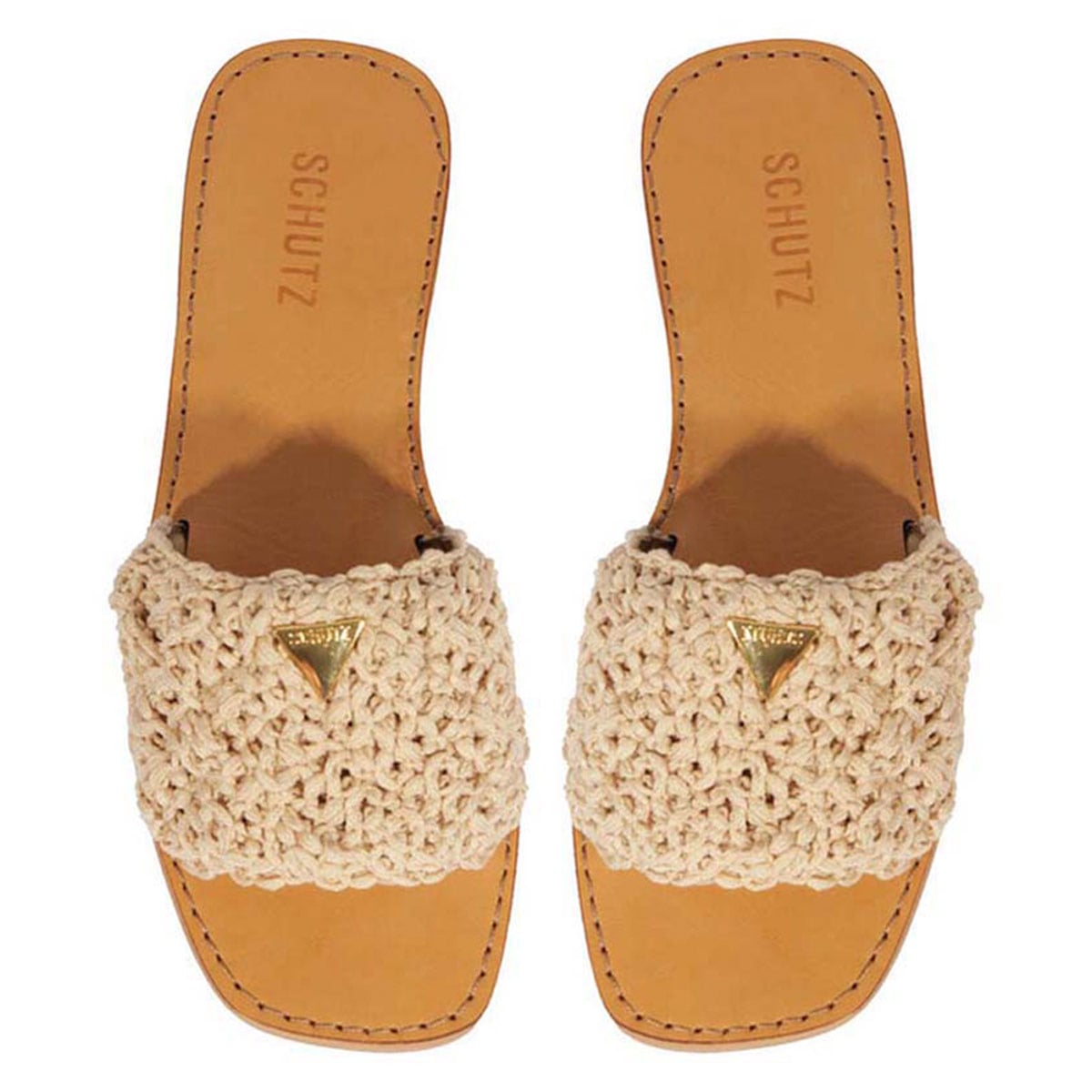 SANDALIAS CUERO MUJER SCHUTZ BEIGE - 5