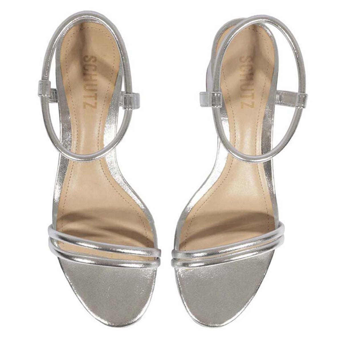 SANDALIAS MUJER SCHUTZ PLATEADO - 4