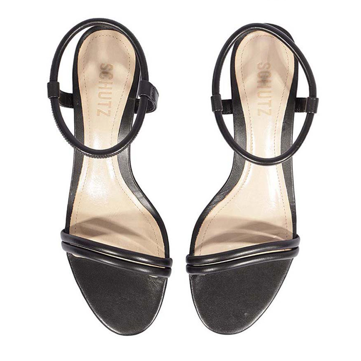 SANDALIAS CUERO MUJER SCHUTZ NEGRO - 5