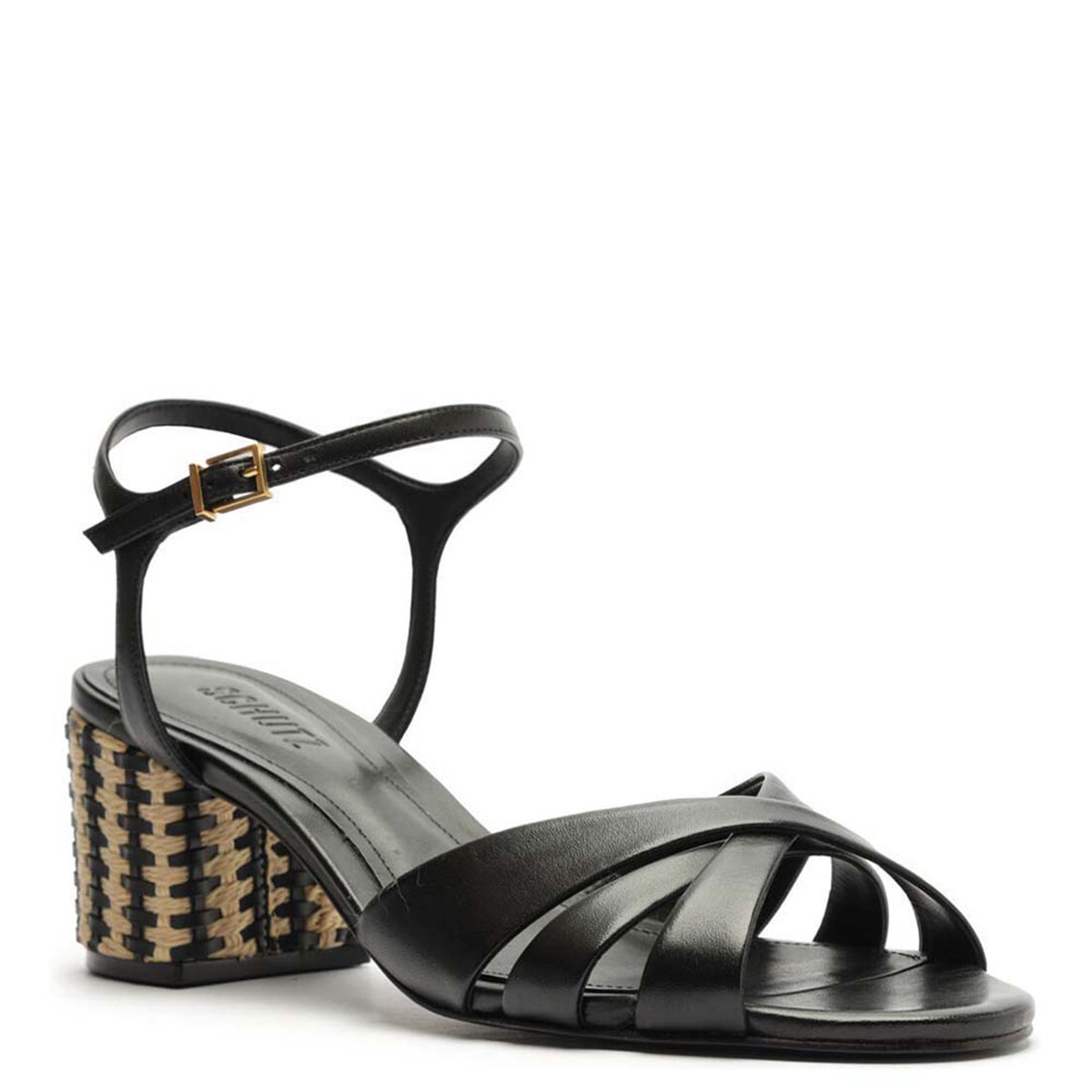 SANDALIAS CUERO MUJER SCHUTZ NEGRO - 2