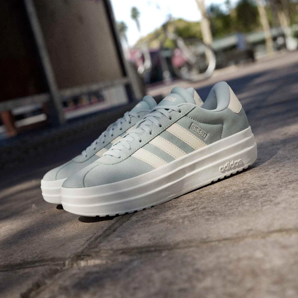 ZAPATILLAS MUJER ADIDAS URBANAS VERDE ZAPATILLAS ADIDAS VL COURT BOLD IH9150 CUERO - 6