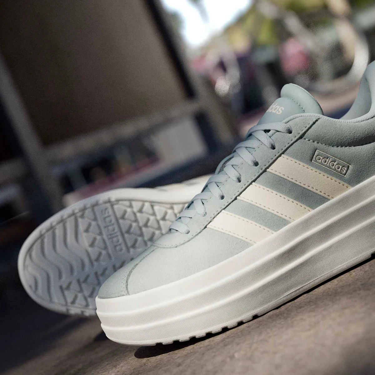 ZAPATILLAS MUJER ADIDAS URBANAS VERDE ZAPATILLAS ADIDAS VL COURT BOLD IH9150 CUERO - 3