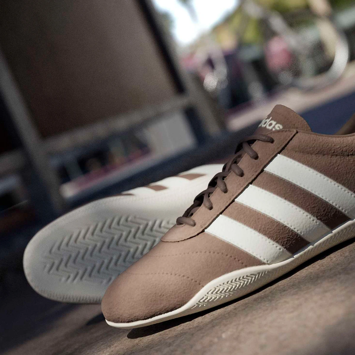 ZAPATILLAS MUJER ADIDAS URBANAS MARRÓN ZAPATILLAS ADIDAS GRAND COURT LO JQ7226 CUERO - 4