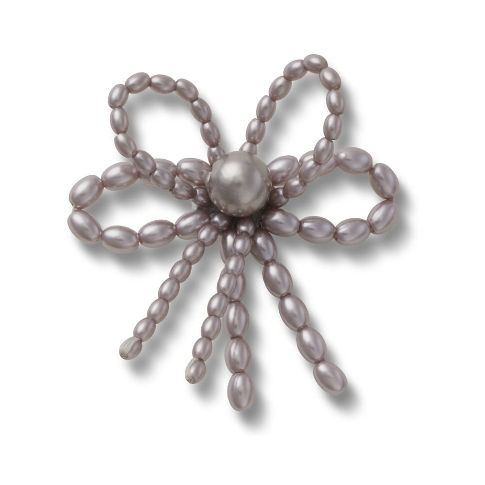 JIBBIT BLACK PEARL BEADED BOW CR10016001 - 1