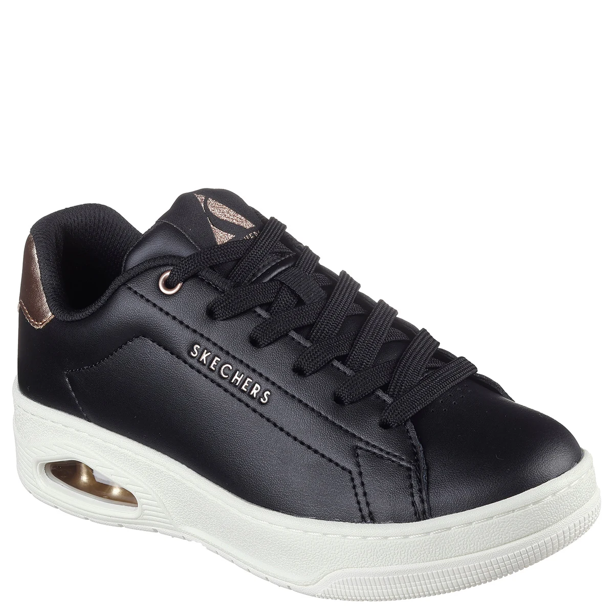 ZAPATILLAS MUJER SKECHERS URBANAS NEGRO UNO COURT - 1