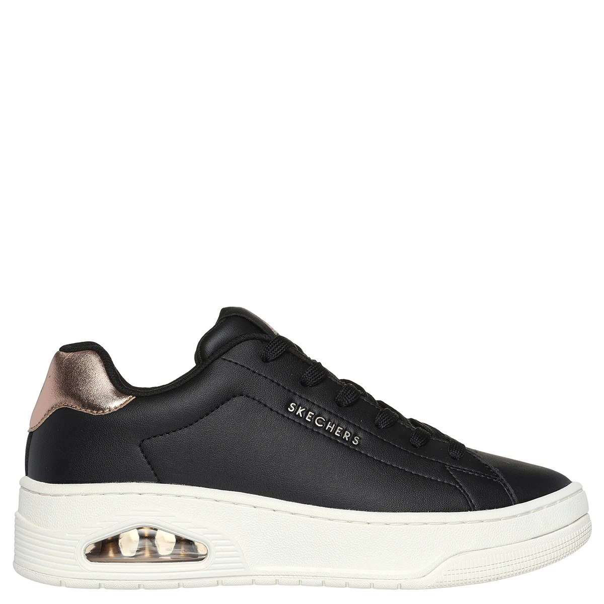 ZAPATILLAS MUJER SKECHERS URBANAS NEGRO UNO COURT - 2
