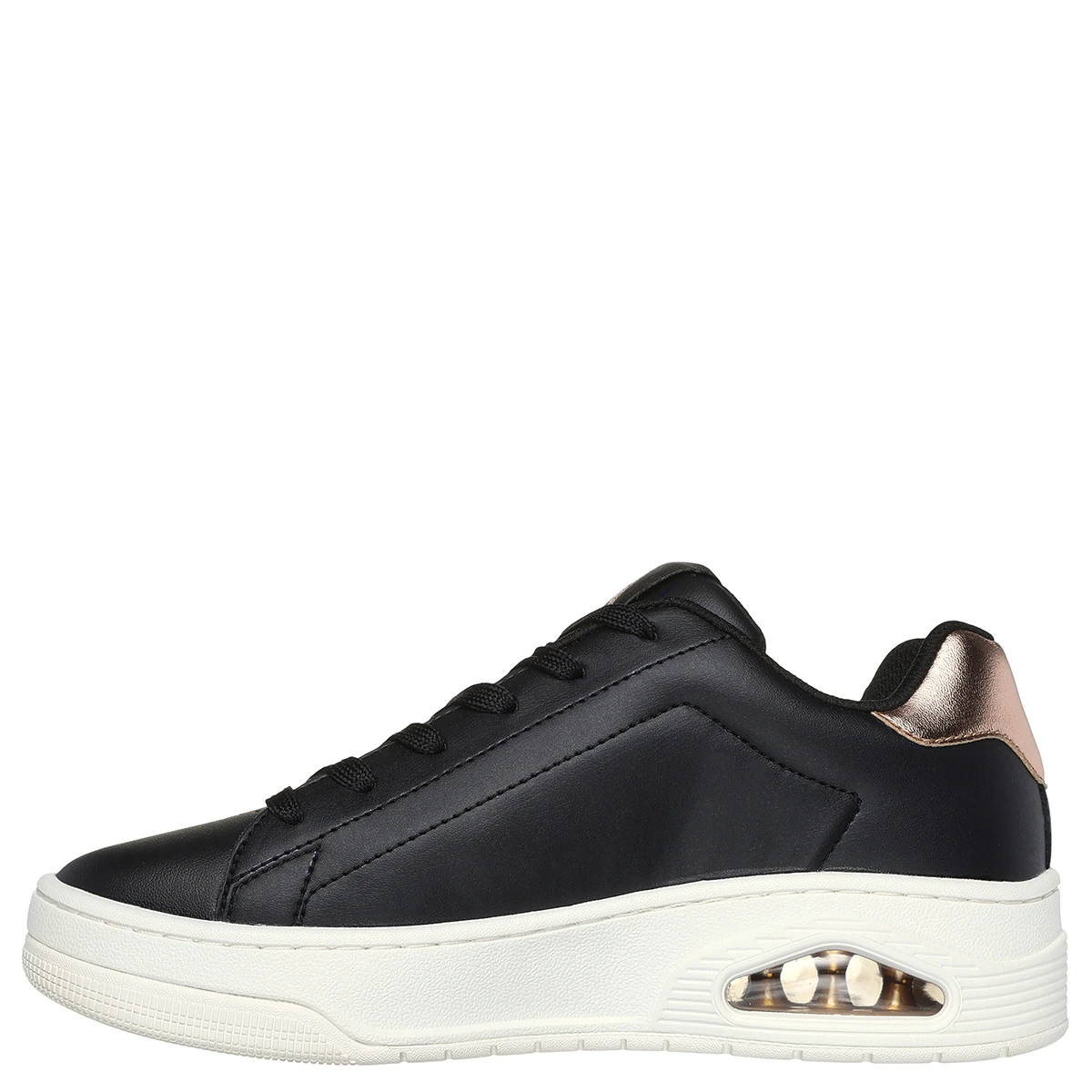 ZAPATILLAS MUJER SKECHERS URBANAS NEGRO UNO COURT - 3