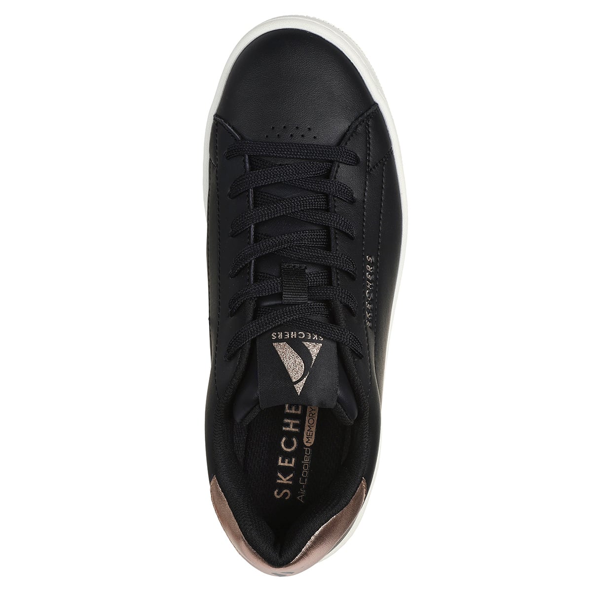 ZAPATILLAS MUJER SKECHERS URBANAS NEGRO UNO COURT - 4