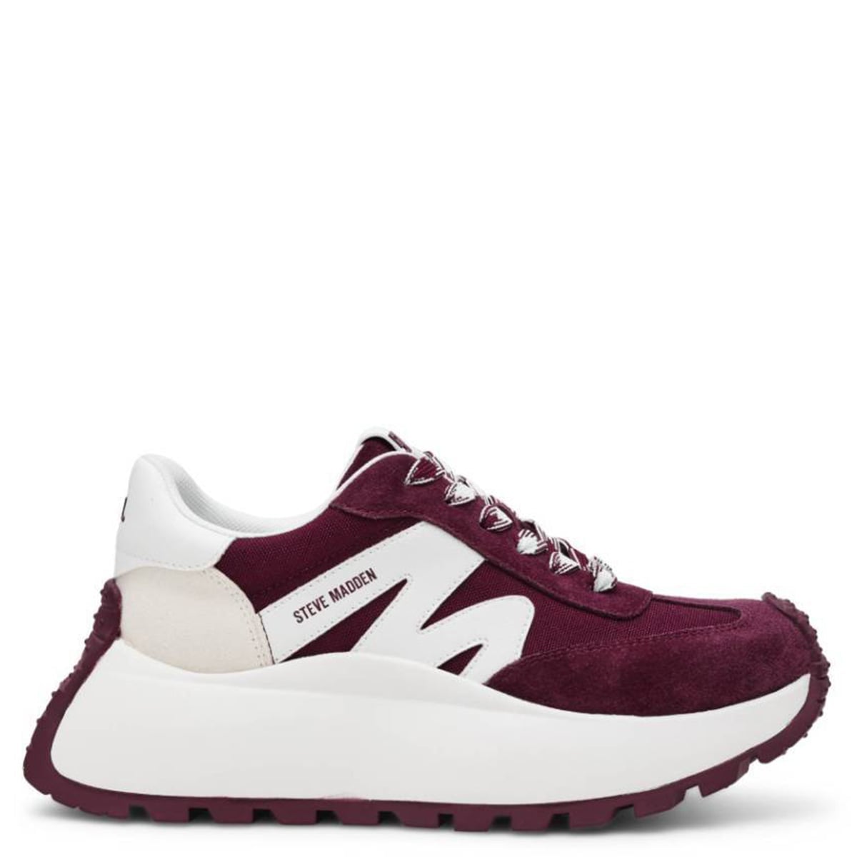 ZAPATILLAS MUJER STEVE MADDEN URBANAS GUINDA SUPERCAMPO - 1