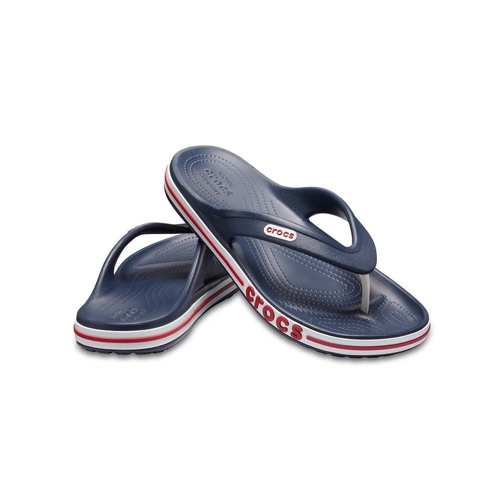 ZUECOS MUJER CROCS BAYABAND FLIP AZUL - 2