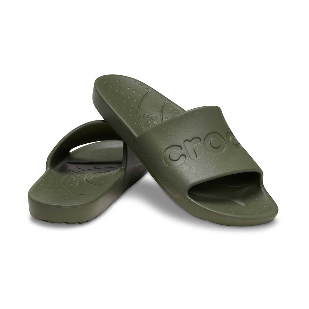 ZUECOS MUJER CROCS SLIDE ARMY VERDE - 2