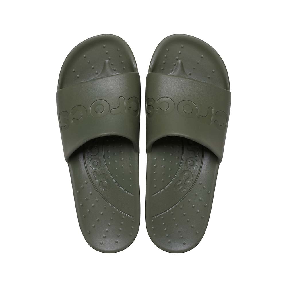 ZUECOS MUJER CROCS SLIDE ARMY VERDE - 5