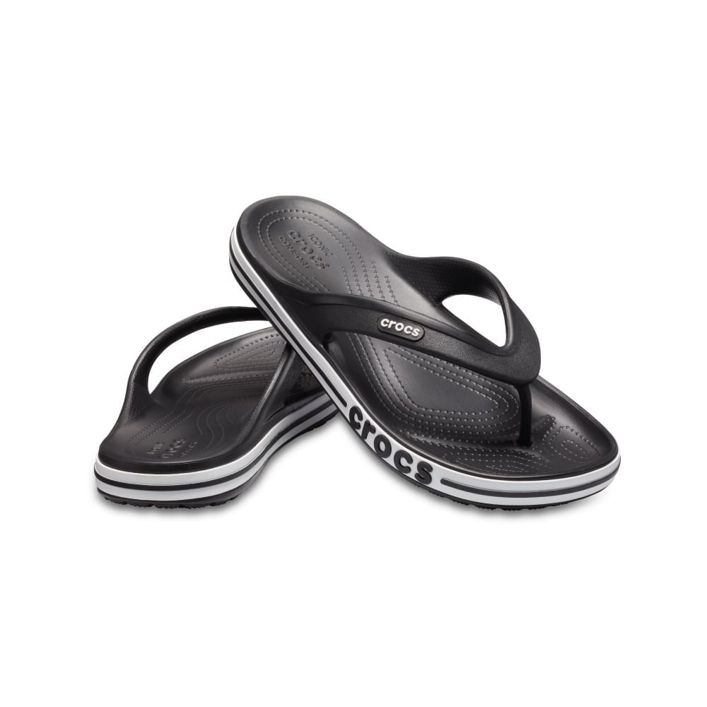 ZUECOS MUJER CROCS BAYABAND FLIP NEGRO - 2