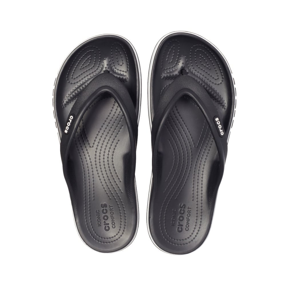 ZUECOS MUJER CROCS BAYABAND FLIP NEGRO - 5