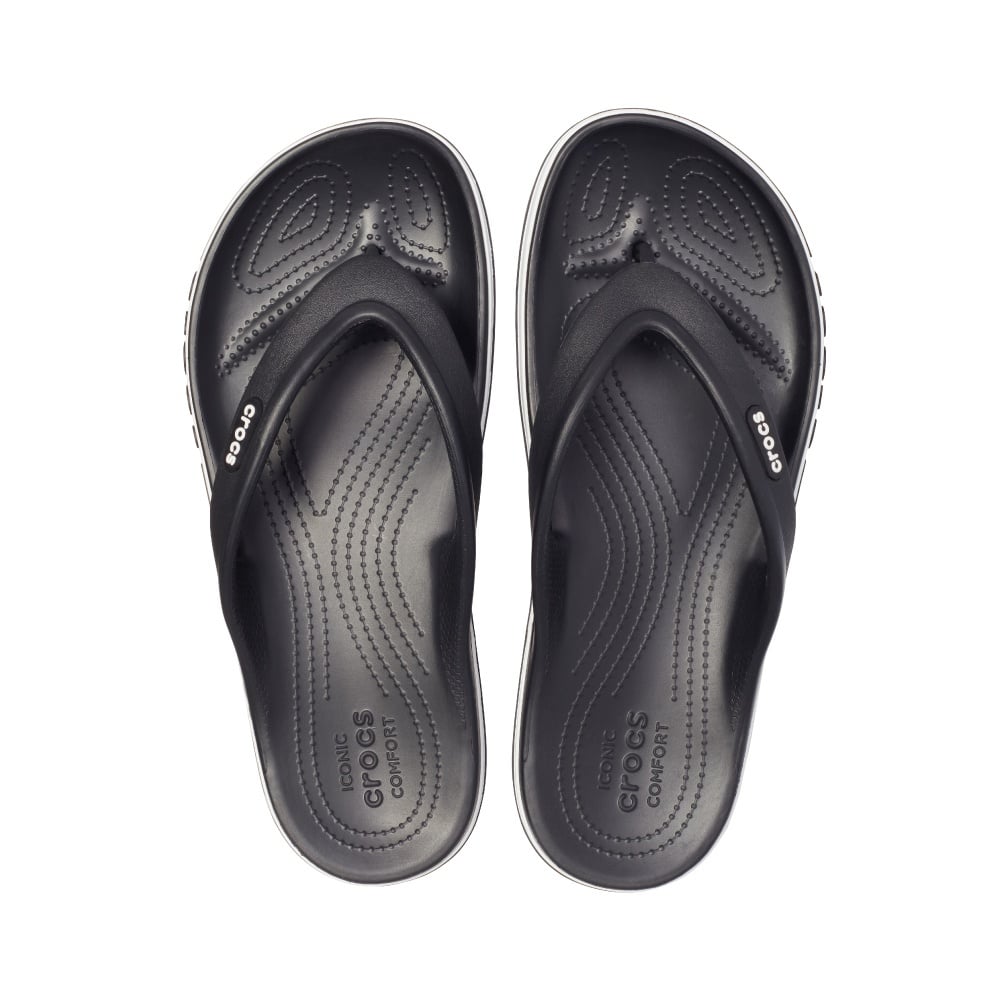 ZUECOS MUJER CROCS BAYABAND FLIP NEGRO - 5