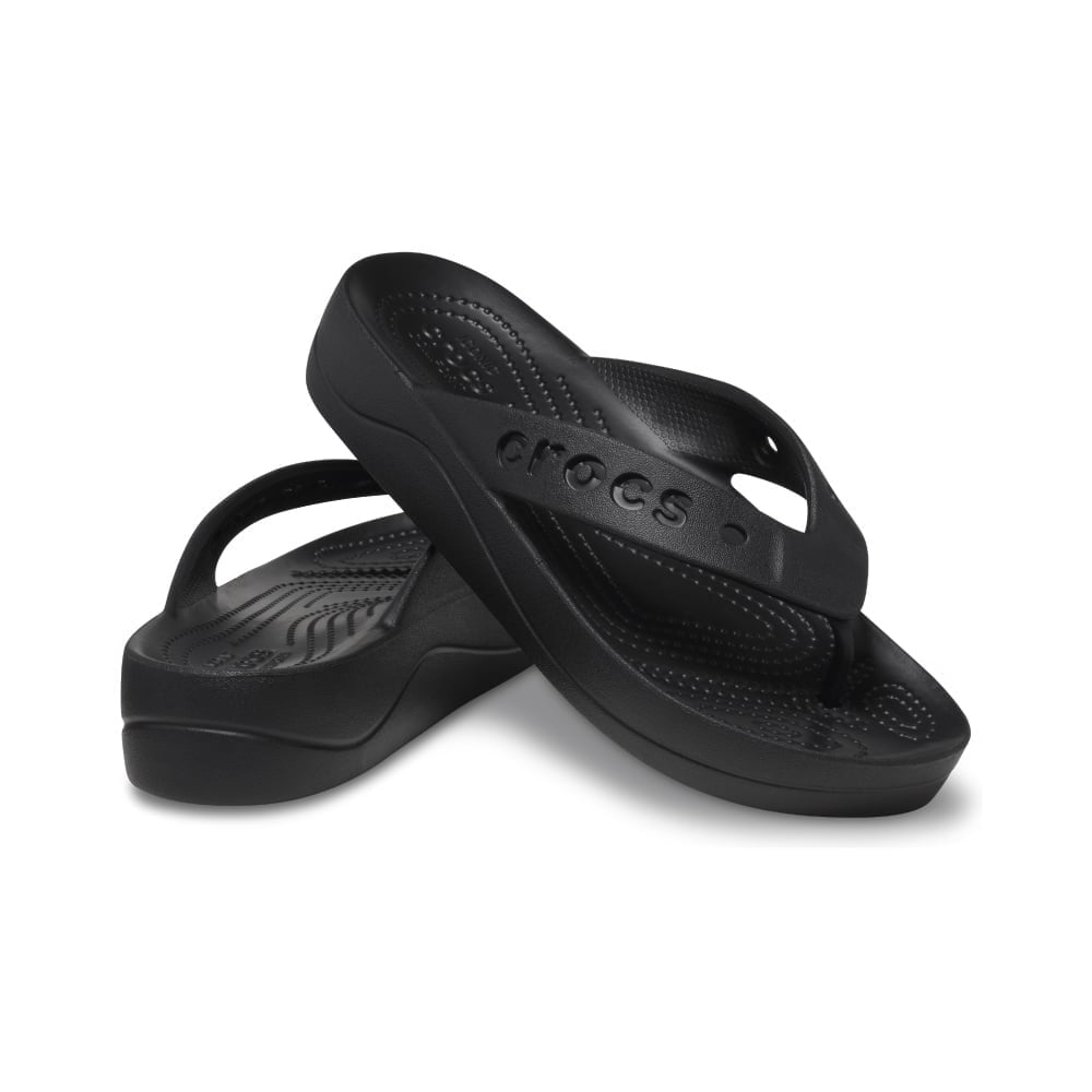 ZUECOS MUJER CROCS BAYA PLATFORM FLIP NEGRO - 2