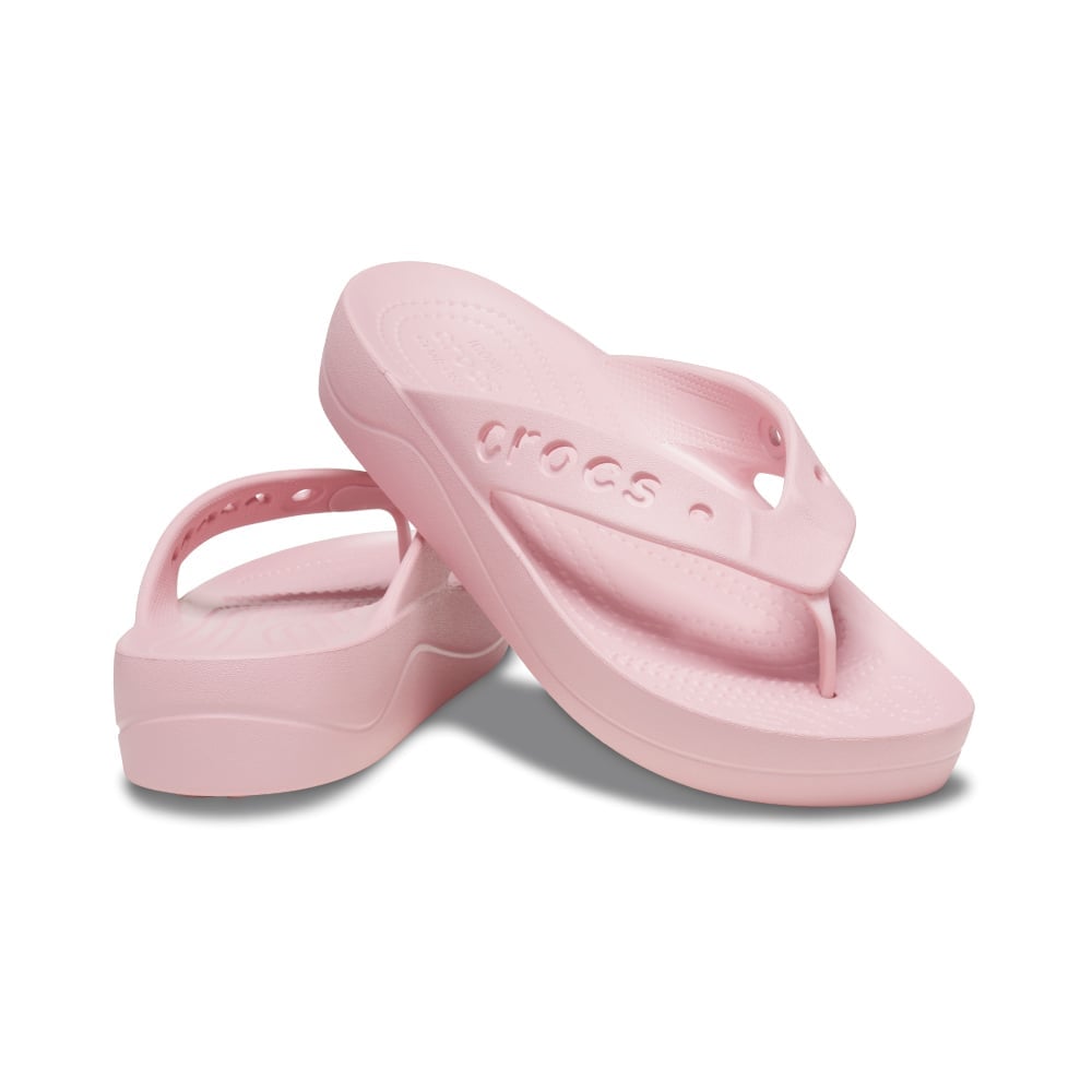 ZUECOS MUJER CROCS BAYA PLATFORM FLIP ROSADO - 2